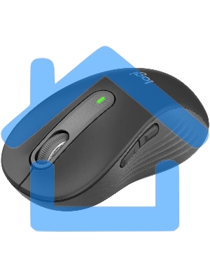 Мышь беспроводная Logitech Signature M650 L черный, 4000 dpi, радиоканал, Bluetooth, USB, кнопки - 5