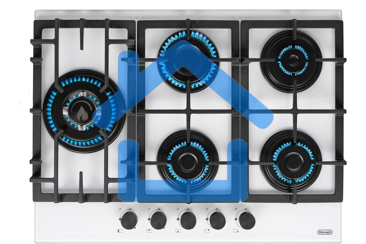 Газовая варочная поверхность DeLonghi GERMANA 7GW BB