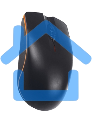 Мышь проводная Qumo Practic Office M90 черный, 1000 dpi, USB, кнопки - 3