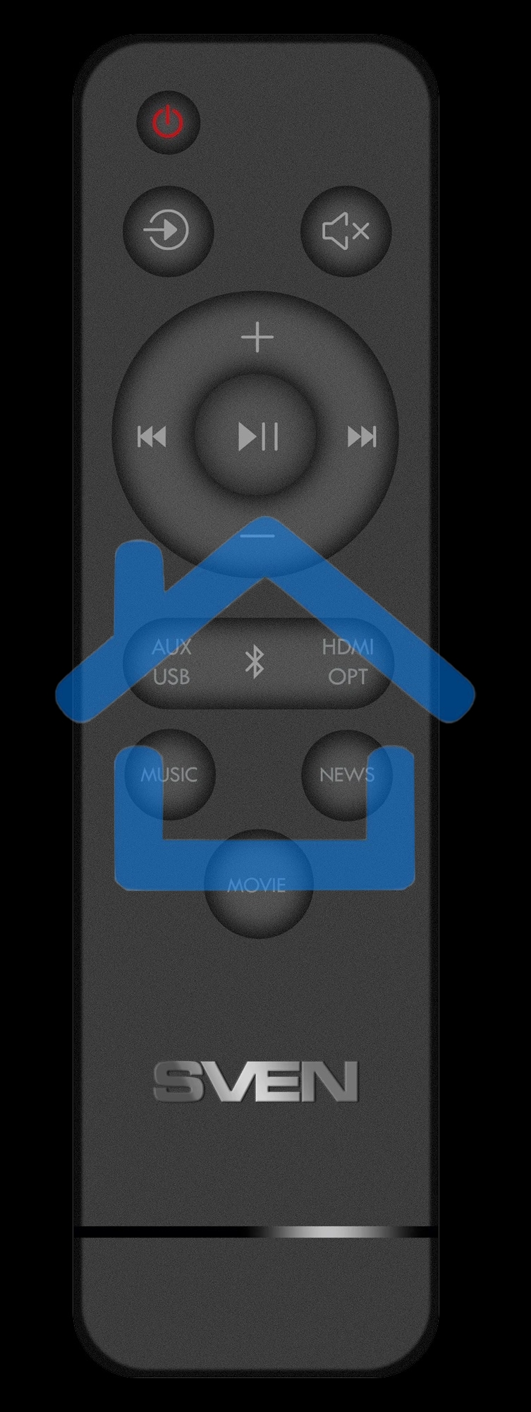 Саундбар SVEN SB-2055, черный, (80 Вт, Bluetooth, HDMI, ПДУ, Optical, USB, дисплей)