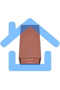 Вытяжка пристенная островная Maunfeld Bath Plus 402 медный, 40 см, 1150 куб. м/ч, 52 дБ