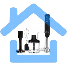 Блендер погружной BRAYER BR1247 1000 Вт, 5 скорост, турбореж, изм 500 мл, стак 600 мл, венчик