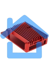 Корпус Qumo Aluminum case without fan, Raspberry Pi 4, red(RS004)