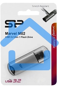 Флешка USB Silicon Power 16 Gb Marvel M02 SP016 GbUF3M02V1S USB 3.0 серебристый