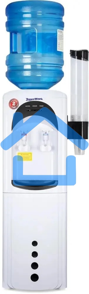 Кулер Aqua Work 17-LDR напольный электронный белый/черный