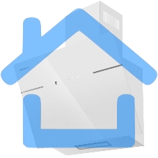 Вытяжка каминная наклонная Maunfeld Astro 50 белое стекло, 50 см, 850 куб. м/ч, 60 дБ