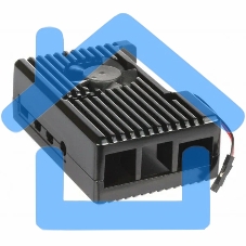 Корпус Qumo Aluminum case with black fan, Raspberry Pi 4, black(RS022)