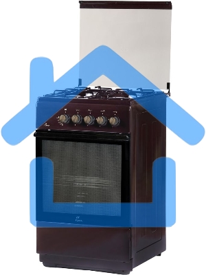 Плита комбинированная Flama L FK 1412 коричневый, конфорок 4 газовых, духовка 50 л, 50 см x 85 см x 60 см