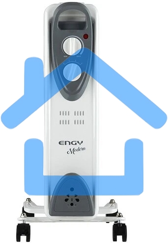 Обогреватель масляный Engy EN-2205 Modern (5 секций) белый, 1000 Вт, 10 м2, термостат