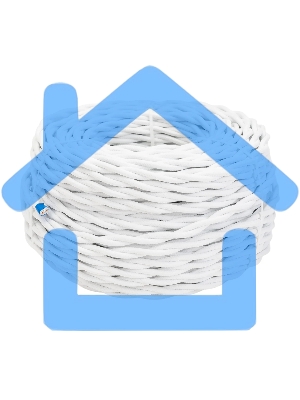 Провод ретро Bironi B1-424-71-50 2х1.5 матовый белый (уп. 50 м)