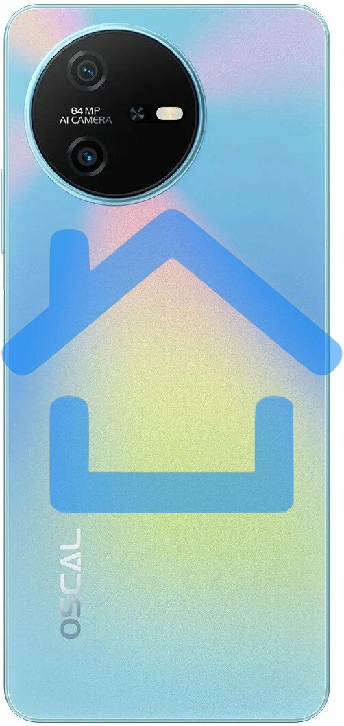 Смартфон OSCAL Tiger 12, 8/128Gb, голубой