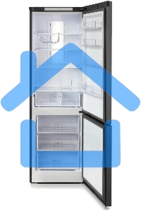 Холодильник Бирюса Б-W960NF графит двухкамерный 240/100л морозилка снизу, No Frost