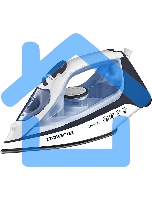 Утюг Polaris PIR-2483К 2400 Вт, синий/белый