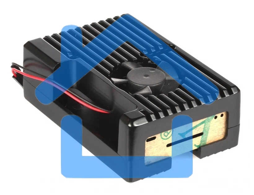 Корпус Qumo Aluminum case with black fan, Raspberry Pi 4, black(RS022)