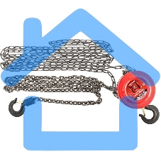 Таль цепная механическая Matrix 2 т, h подъема 2.5 м, расстояние между крюками 380 мм