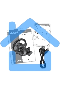 Руль Sven GC-W150 16кноп. (с педалями) черный