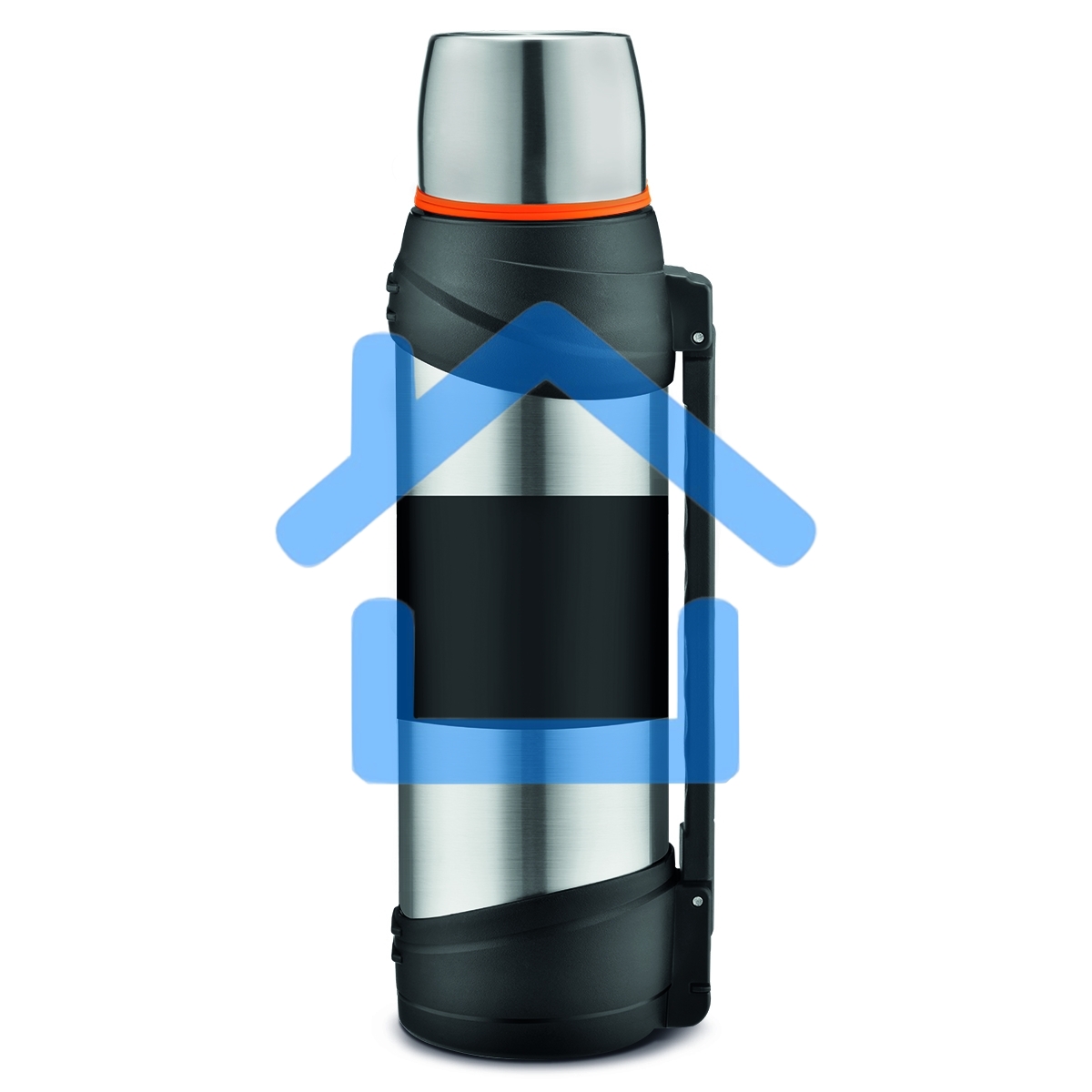 Термос LARA LR04-63 2,4 л нержавеющая сталь, пищевой нейлон, пластмасса, силикон