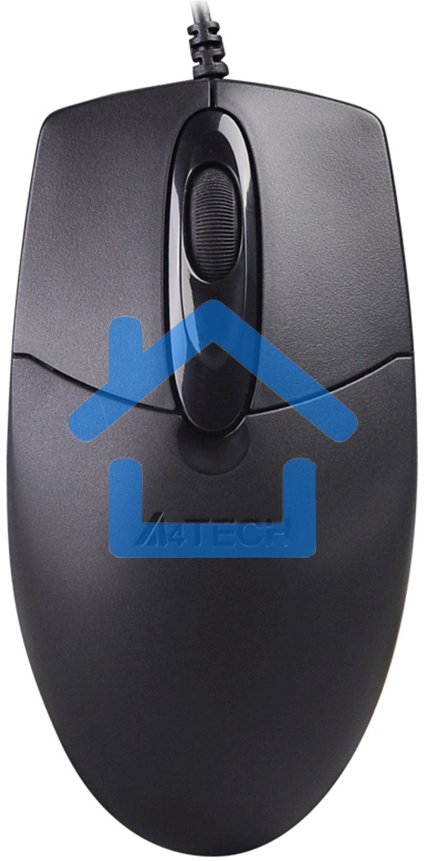 Мышь проводная A4Tech OP-720S черный, 1200 dpi, USB, кнопки - 3