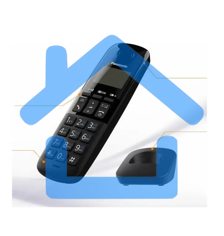 Телефон беспроводной (DECT) Panasonic KX-TGB610RUB черный АОН