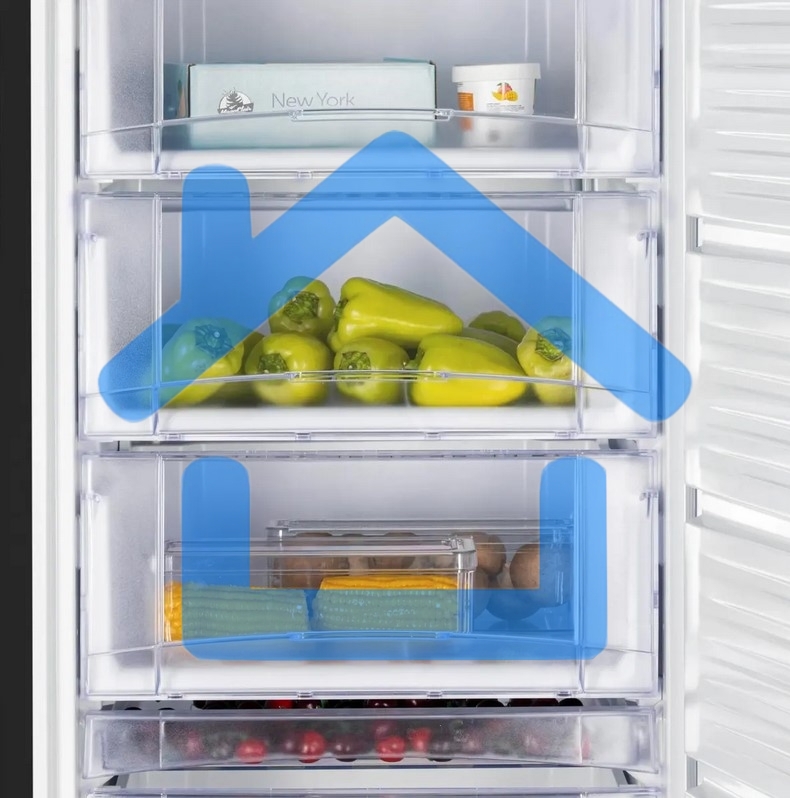 Морозилка Nordfrost DF 268 BAP, черный, 256л, 6 ящиков