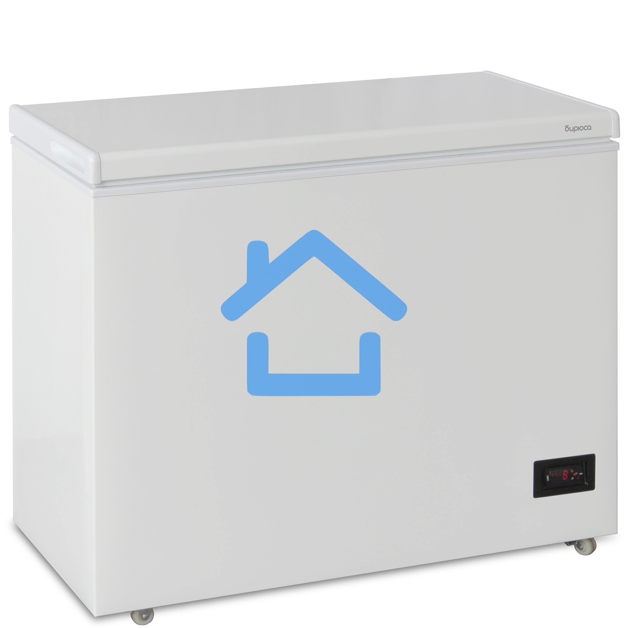 Морозильный ларь Бирюса Б-210KDN, белый с глухой крышкой, 160 л