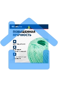 Шпагат полипропиленовый Сибртех 93980 1200 текс, 1,7 мм, L 110 м, Россия, зеленый