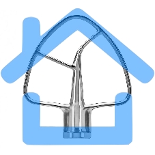 Стальная лопатка для чаши KitchenAid 5KSM5THFBSS 4.8 / 4.7 / 4.3 / 3 л, нержавеющая сталь