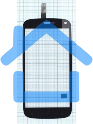 Сенсорное стекло (тачскрин) для Fly IQ4410 Quad Phoenix, черное