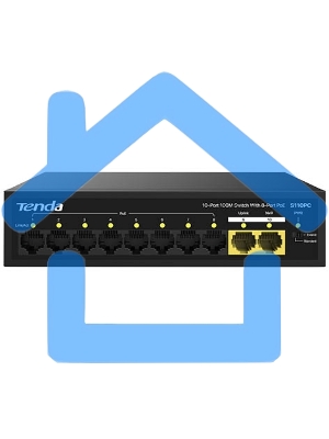 Коммутатор TENDA S110PC 10PORT 10/100M