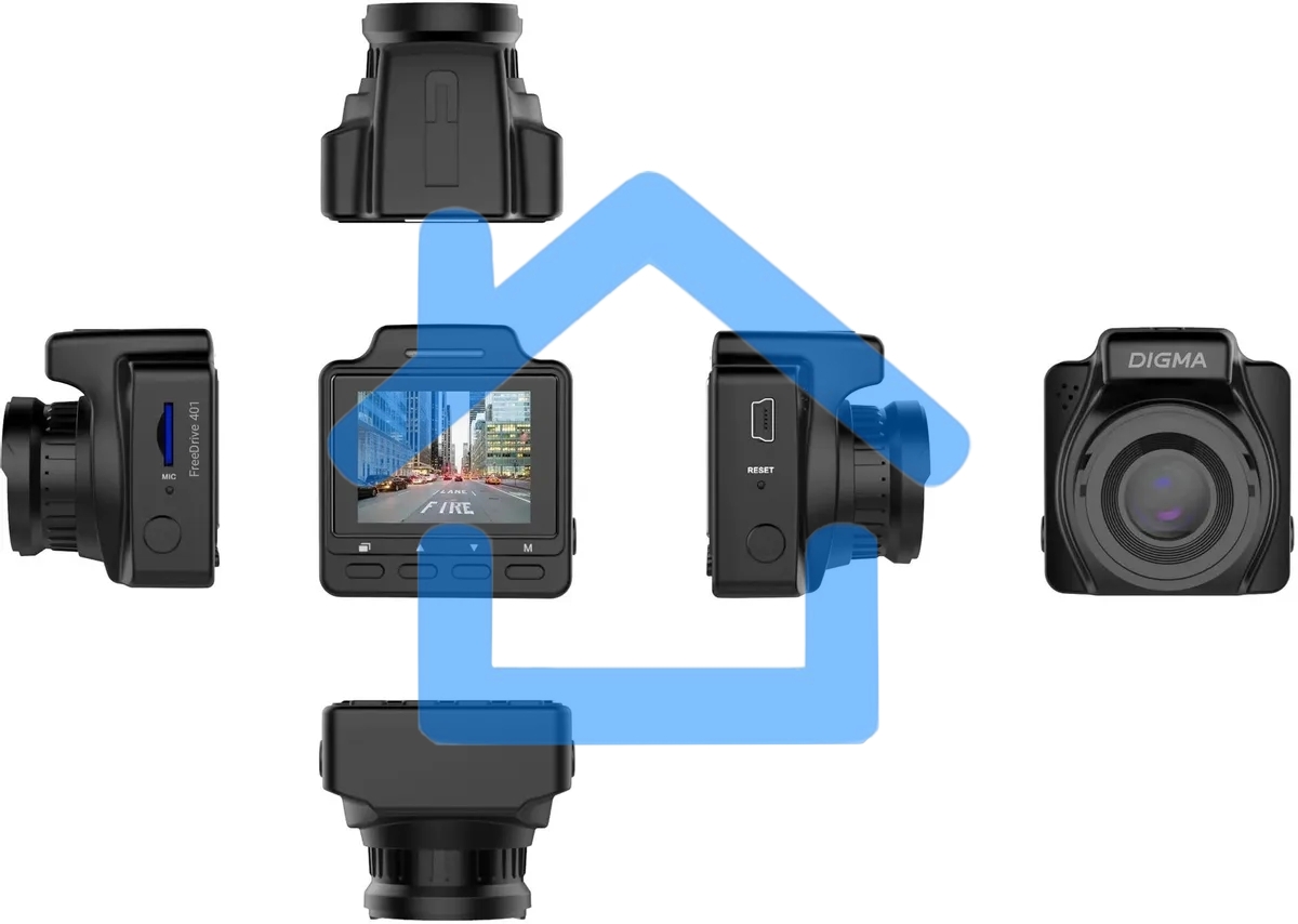 Видеорегистратор Digma FreeDrive 401 черный 4Mpix 2160x3840 2160p 170гр. NTK96675