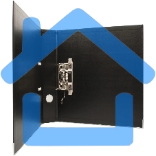 Папка-регистратор Silwerhof 2022106 A4 50мм, двусторонний ПВХ, черный, металлическая окантовка, сборная (упаковка: 2шт)