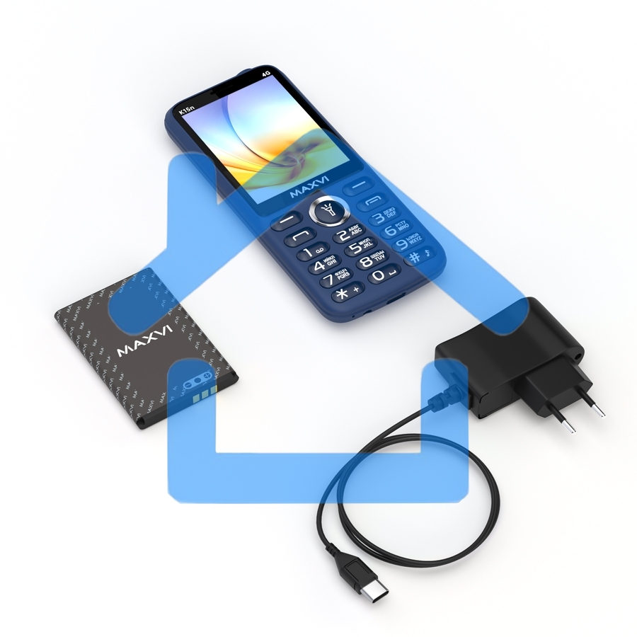 Мобильный телефон MAXVI K15n 4G Blue