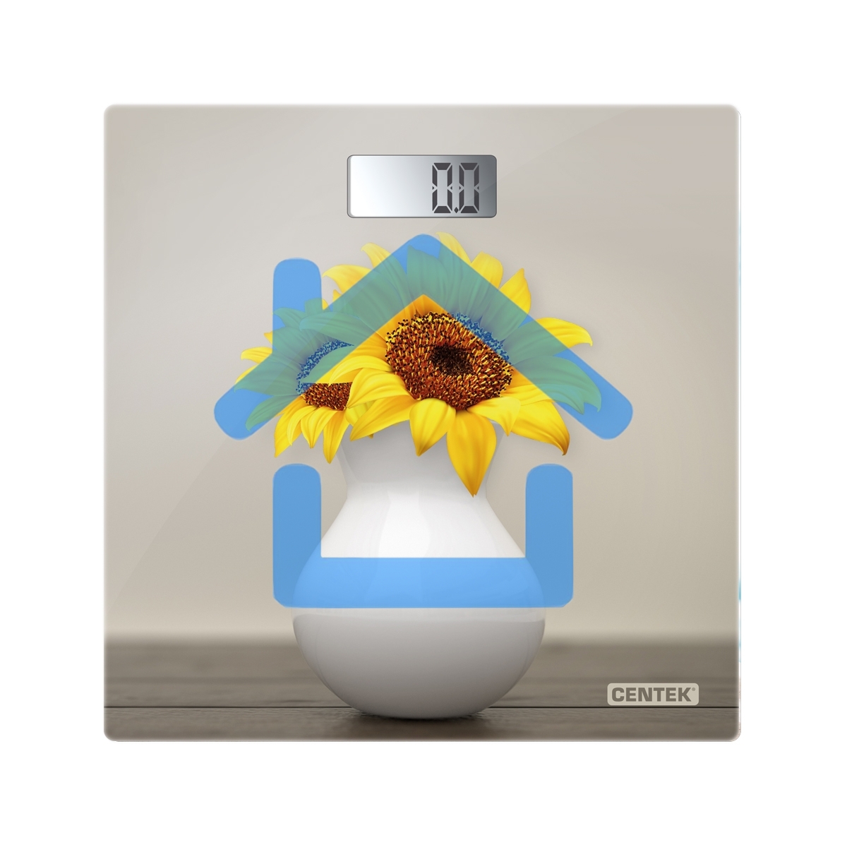 Напольные весы CENTEK CT-2428 Sunflower