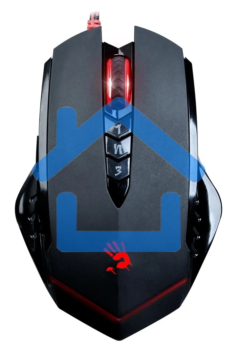 Мышь проводная A4Tech Bloody V8M Max черный, 12000 dpi, USB, кнопки - 10