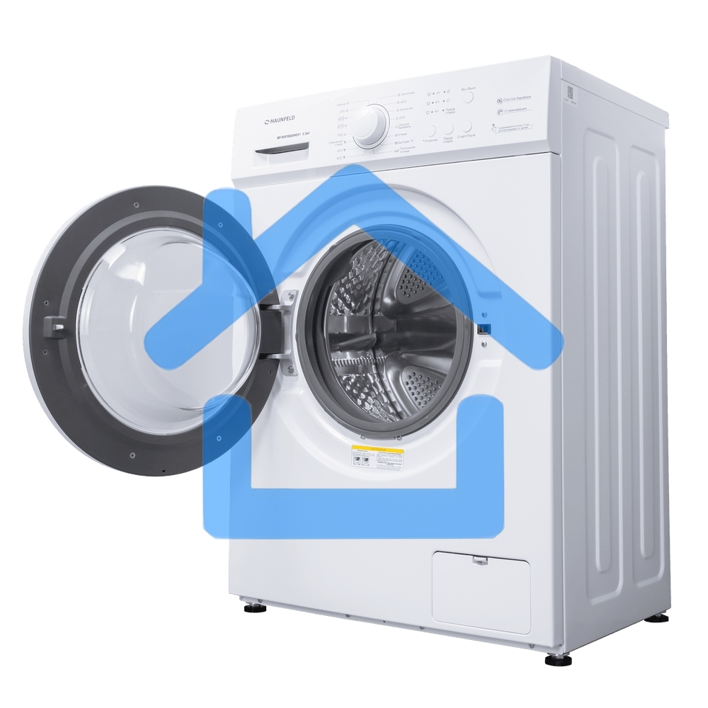 Стиральная машина Maunfeld MFWM106WH051 белая, загрузка фронтальная 6кг, 1000 об/мин., класс: A++