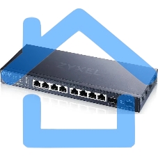 Мультигигабитный Smart L3 Lite коммутатор Zyxel NebulaFlex XMG1915-10E, 8xRJ-45: 1/2.5G, 2xSFP+, бесшумный (без вентилятора)