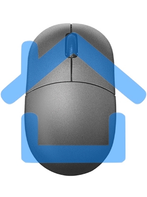 Мышь проводная Qumo Simple Office M92 серый, 1000 dpi, USB, кнопки - 3