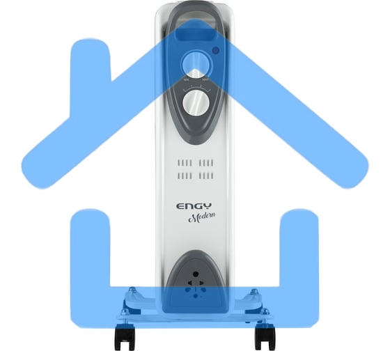 Обогреватель масляный Engy EN-2205 Modern (5 секций) белый, 1000 Вт, 10 м2, термостат