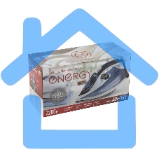 Утюг Energy EN-345 синий, 2200Вт, пар, спрей, пар.удар, самооч., керамич. (270077)