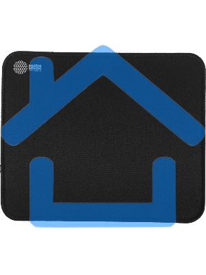 Коврик для мыши Cactus черный 300x250x3мм (CS-MPC-D01M)