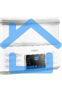 Пароварка Kitfort КТ-6431 2ярус. 800Вт белый/серый