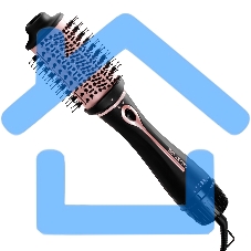 Фен-расческа Galaxy Line GL 4412, черный с розовым, 1200 Вт, 2 скорости потока воздуха, 4 температурных режима, шнур, вращающийся на 360° с подвесной петлей, 2 насадки в комплекте