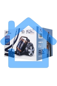 Пылесос Centek CT-2543 серый/бронзовый, 450/2400 Вт, уборка сухая, пылесборник контейнер, 3 л