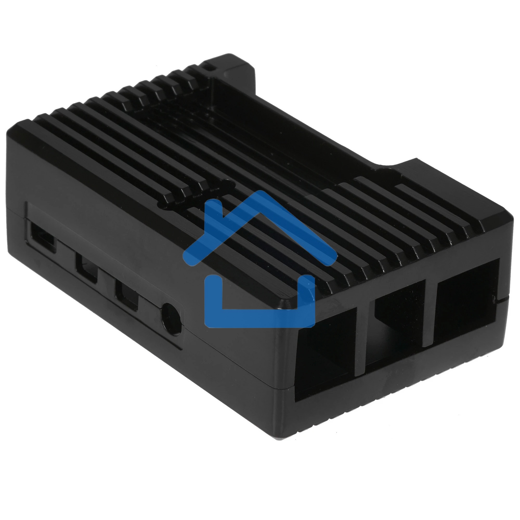 Корпус Qumo Aluminum case with black fan, Raspberry Pi 4, black(RS022)