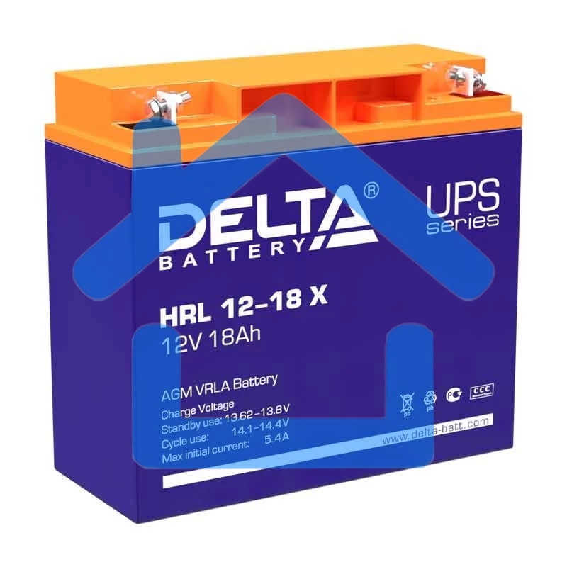 Батарея Delta HRL 12-18 X (17.8 А\ч, 12В) свинцово- кислотный аккумулятор