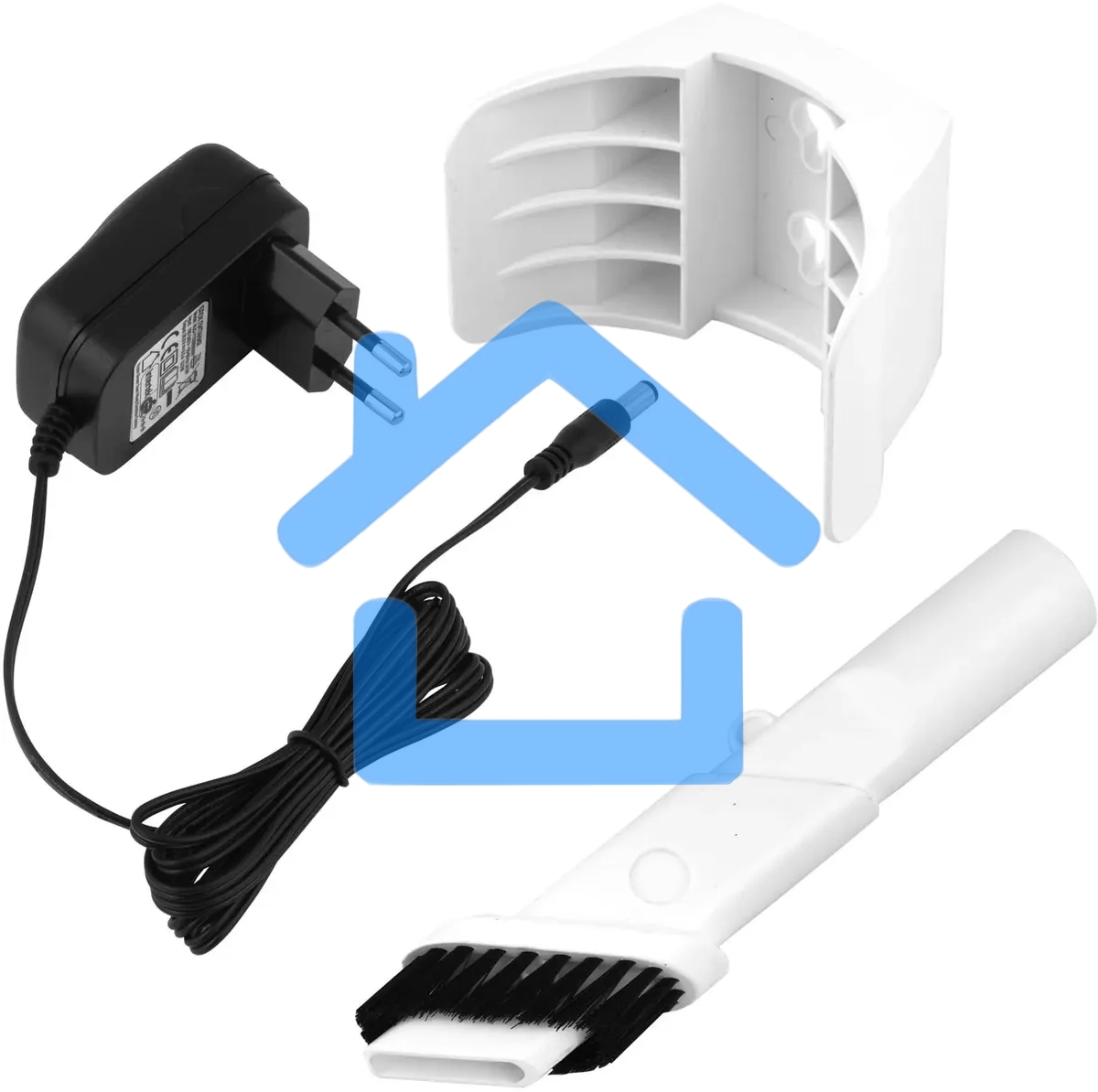 Пылесос вертикальный Coolfort CF-3003 белый, питание от аккумулятора, 260 Вт, уборка сухая, пылесборник 0.5 л, работа от АКБ max 40 мин.