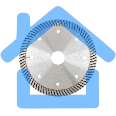 Диск алмазный ф125x22,2мм, турбо с лазерной перфорацией, сухое резание GROSS 73029