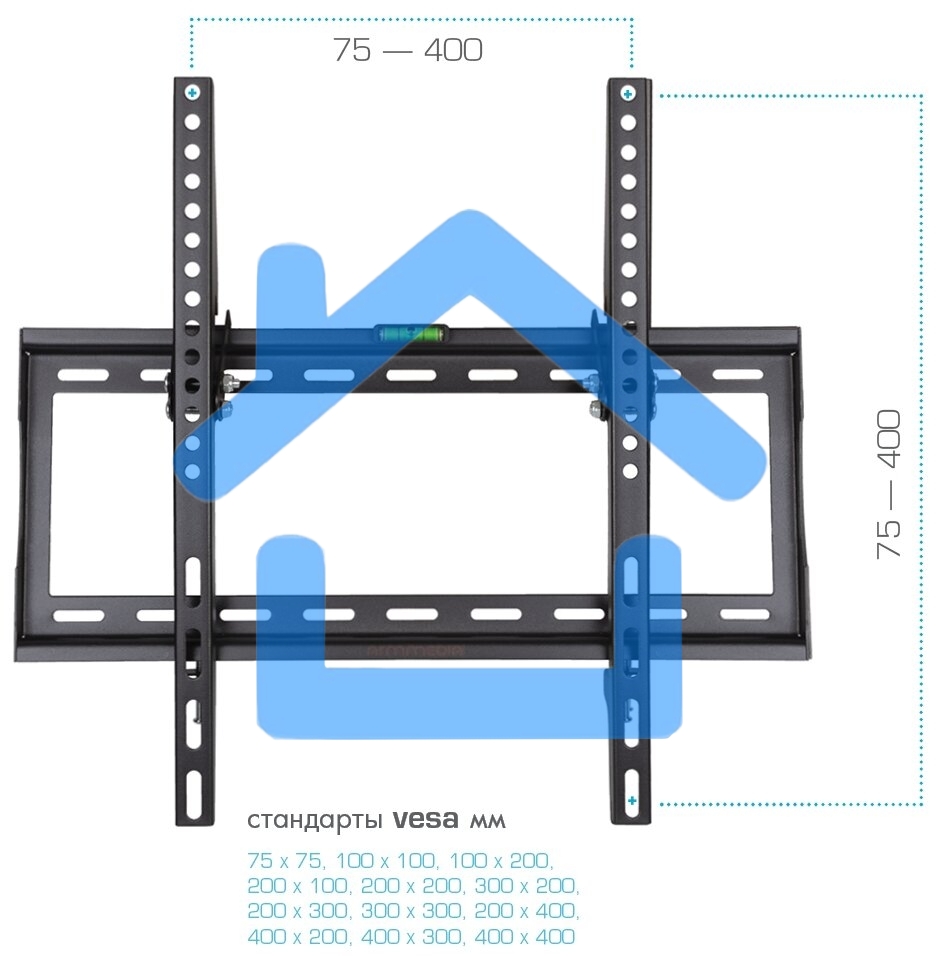 Кронштейн для телевизора Arm Media STEEL-4 черный 22