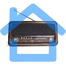 Радиоприемник портативный Сигнал БЗРП РП-336 черный/коричневый USB microSD