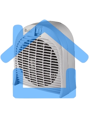 Тепловентилятор Ballu BFH/S-04 серый, 2000 Вт, 25 м2, термостат